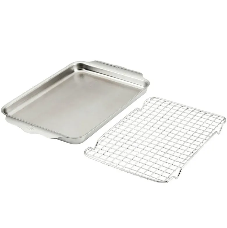 Ovenbond plate med avkjølingsrist 24x39 cm