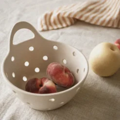 Palermo dørslag steintøy 18 cm krem