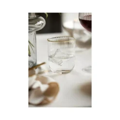 Palermo tumbler 35 cl 4 stk gold