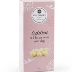 Pasjonsfruktmandler m/hvit sjokolade rosa