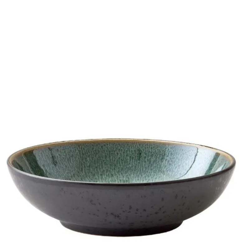 Pastaskål 20 cm svart/grønn
