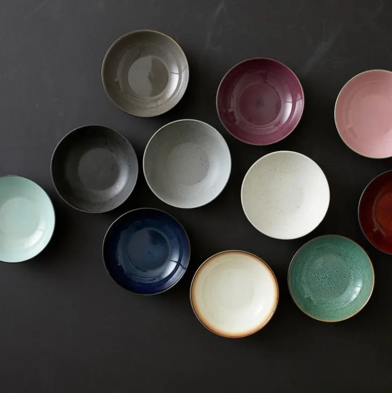 Pastaskål 20 cm svart/grønn