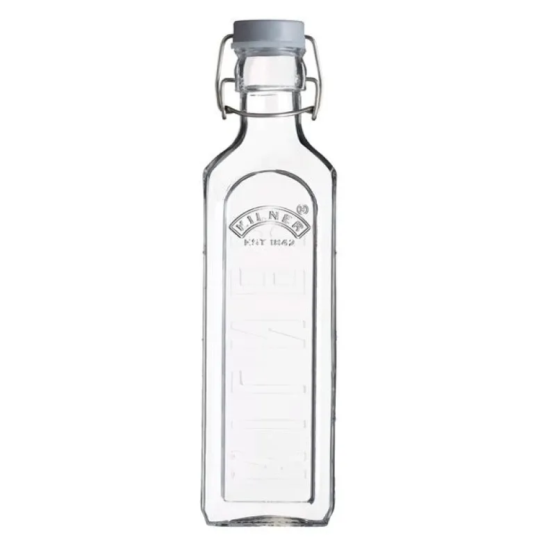 Patentflaske firkantet 0,6L klar