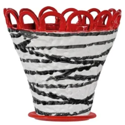 Patty krukke L 30x26,5 cm zebra/rød