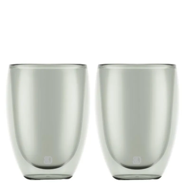 Pavina glass 35 cl 2 stk grå