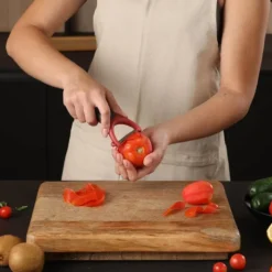 Peelers Y-tomatskreller rød/grå