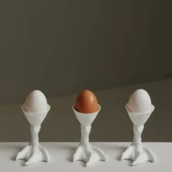 Perfect Imperfection eggekopp 9x5,5x8,5 cm hvit pekingandfot