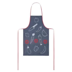 Petit Chef forkle barn bomull blå