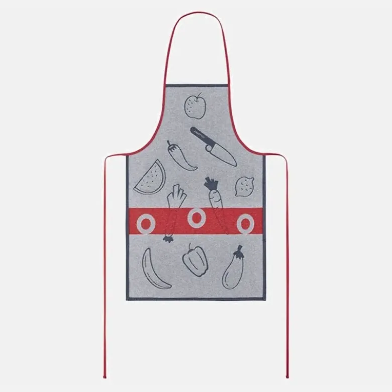 Petit Chef forkle barn bomull blå