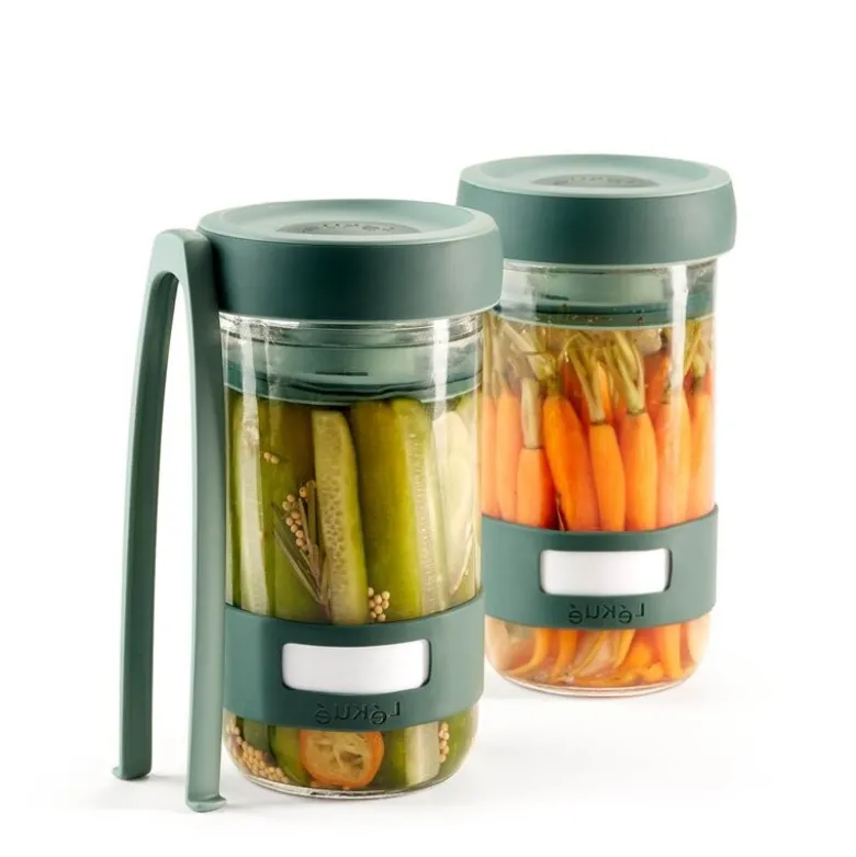 Pickles Kit startsett for sylting 3 deler grønn