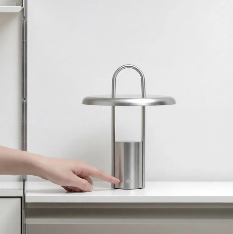 Pier LED-lampe, portabel 25 cm steel