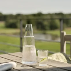 Pilastro karaffel med glass 1L clear