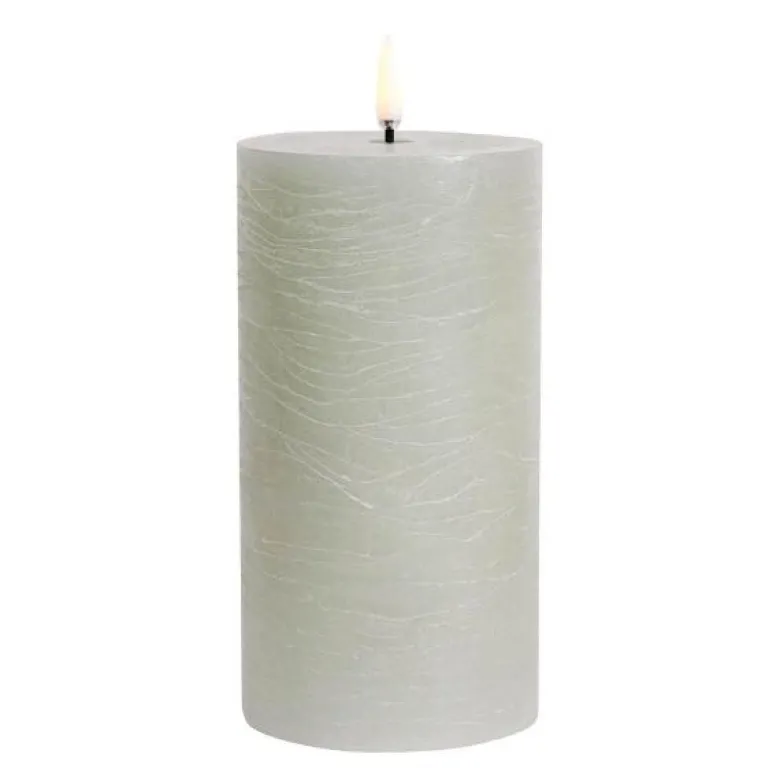 Pillar LED kubbelys 7,8x15,2 cm dusty green