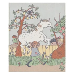 Pippi pledd 140x170 cm pæreslang