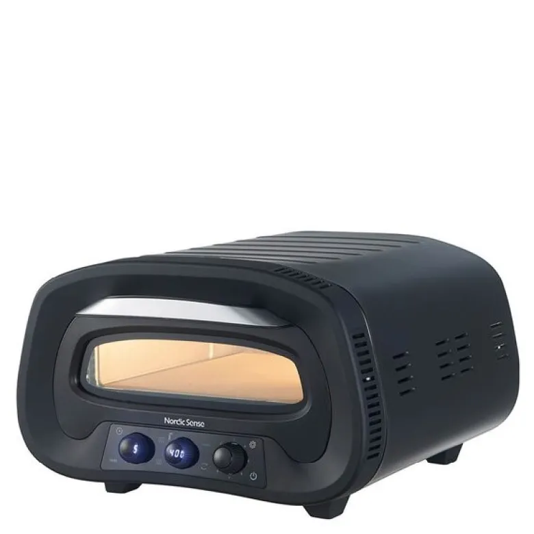 Pizzaovn elektrisk 1700W svart