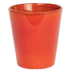 Plant blomsterpotte stor 16x17 cm oransje