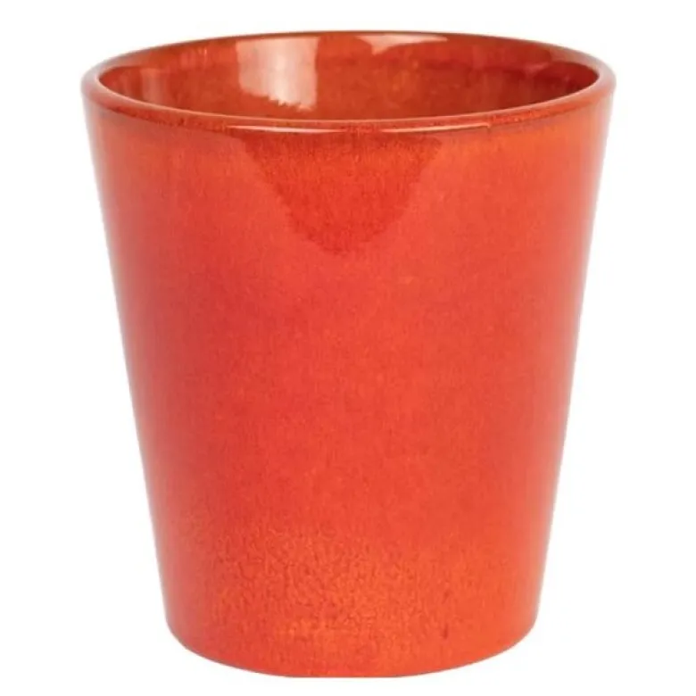 Plant blomsterpotte stor 16x17 cm oransje