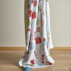 Pledd Sweets 160x130 cm natur
