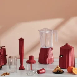 Plissé blender rød