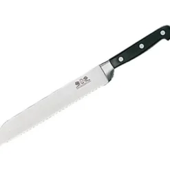 Pluton brødkniv 20 cm stål/svart