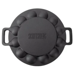 Poffertjes/munkepanne 19 hull 24 cm støpejern