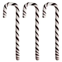 Polka stav 17 cm 3 stk hvit/svart