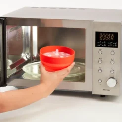 Popcornmaker for mikrobølgeovn 0,7 L 2 stk rød