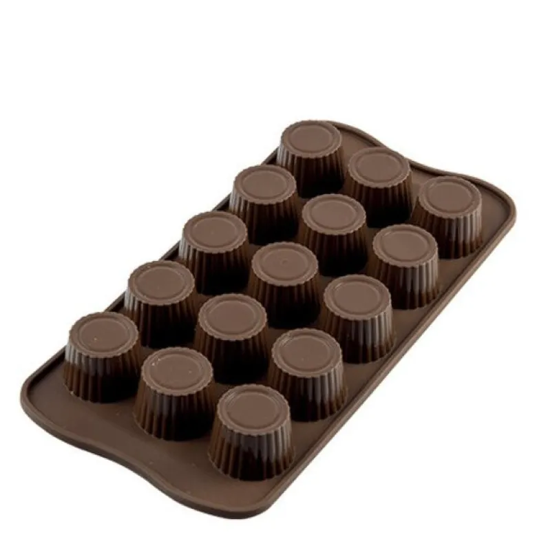 Praline silikonform for praliner 3x1,85 cm 15 stk