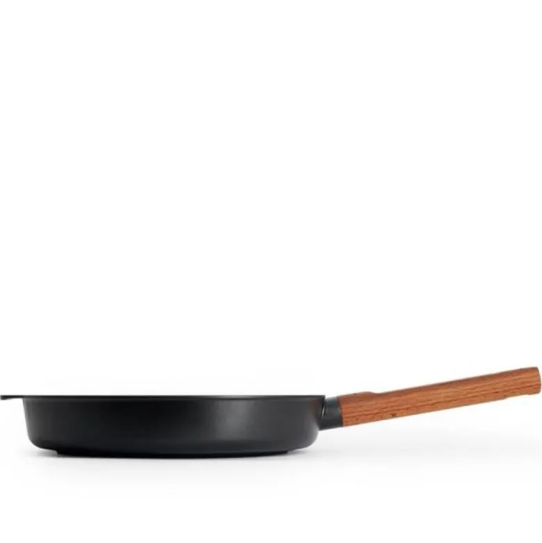 Premium wood stekepanne 28 cm svart/bøk