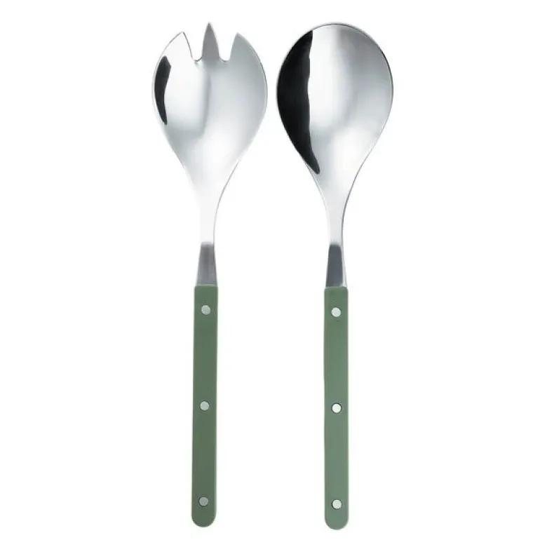 Prima Verde salatbestikk 28,5 cm stål/grønn