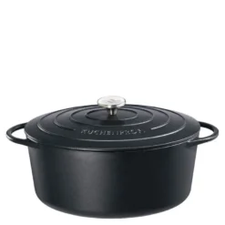 Provence støpejernsgryte oval 40 cm 12,5L svart