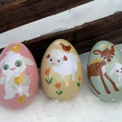 Påskeegg 10x15 cm Lam gul