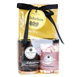 Påskegave med kakao og mini marshmallows 449g