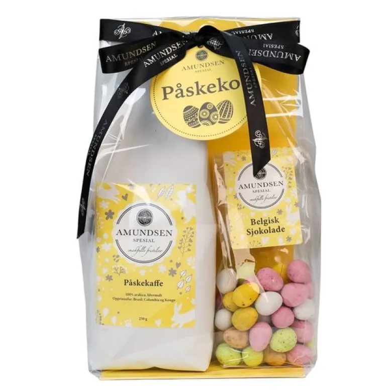 Påskegave med påskekaffe og mini egg