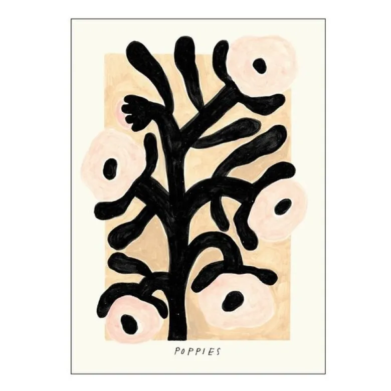 PSTR Studio poster 50x70 cm madelen pale poppies