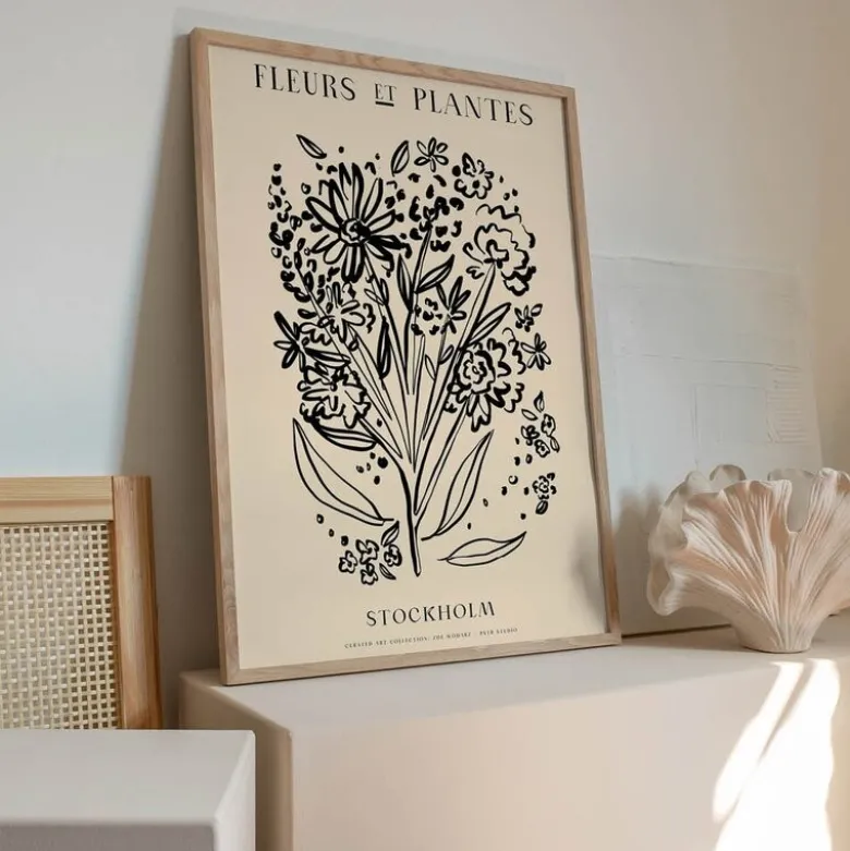 PSTR Studio poster 30x40 cm zoe fleurs et plantes bouquet stockholm