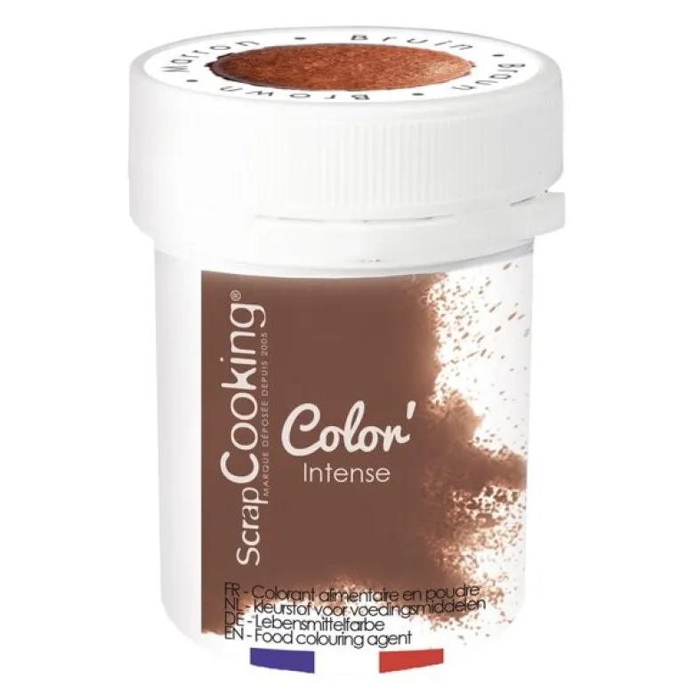 Pulverfarge 5 g brun