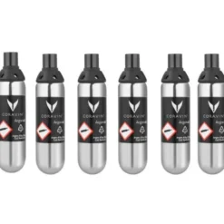 Pure gasspatroner 6 stk 6,5g/21 ml sølv
