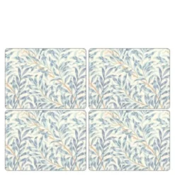 Pure Morris bordbrikke 30x40 cm 4 stk Willow Bough blå