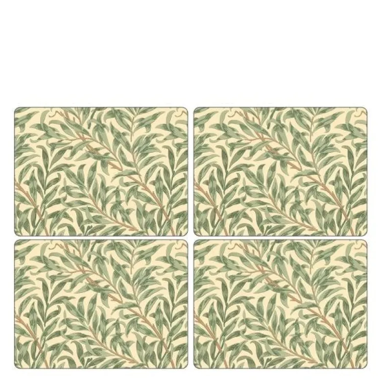 Pure Morris bordbrikke 30x40 cm 4 stk Willow Bough grønn