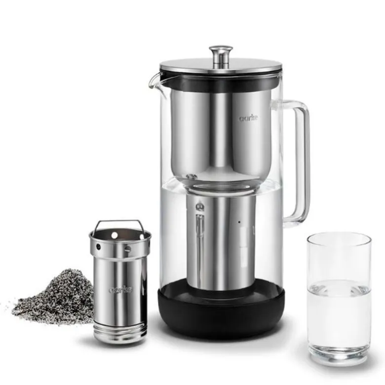 Purifier vannfilterkanne 1,18L klart glass/stål