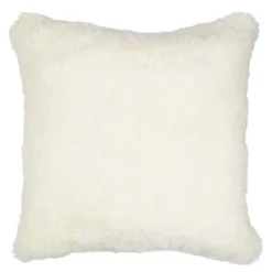 Pute new zealand saueskinn kort ull 40x40 cm white