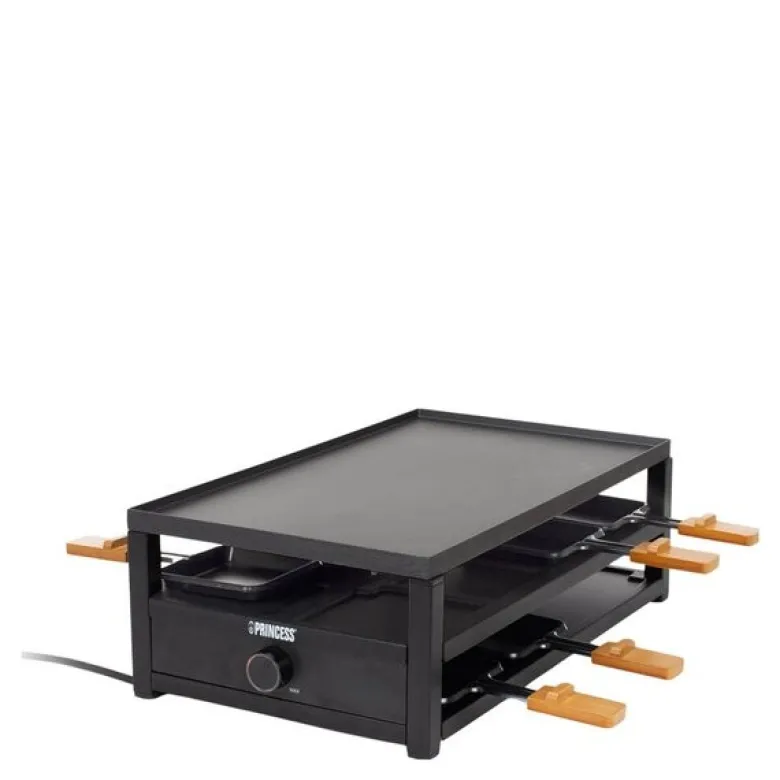 Raclette 162655 8 pers 44x25 cm 1300W bambus