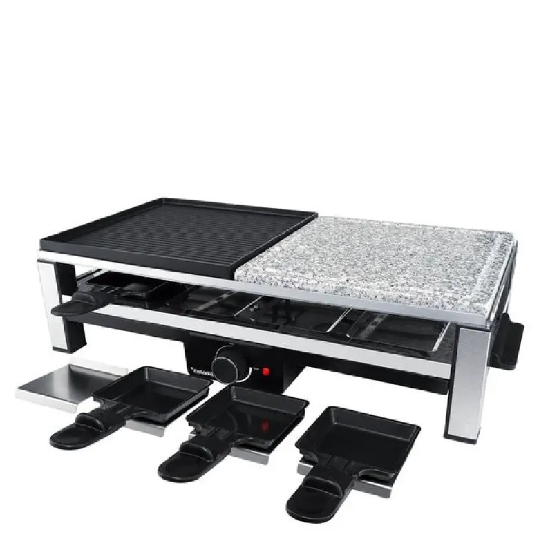 Raclette RC108 2000W svart/stål