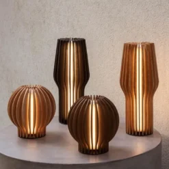 Radiant rund LED lampe 15 cm eik