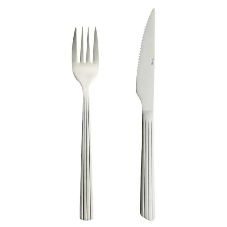 RAW grill bestikksett 8 deler matt stål