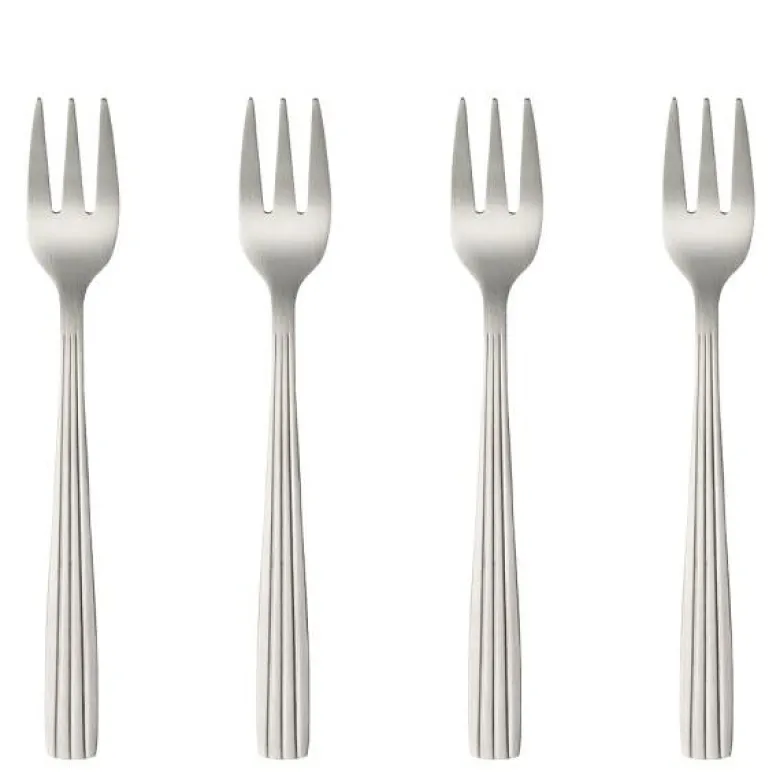RAW kakegaffel 4 deler matt stål