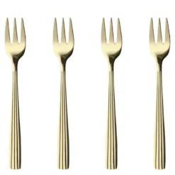 RAW kakegaffel 4 stk champagne gold