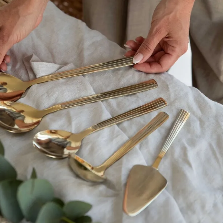 RAW kakespade 26 cm champagne gold