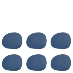 RAW Organic glassbrikke 6 stk dark blue